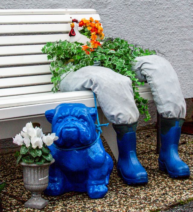 Det er jammen bra hunden er i bånd.
